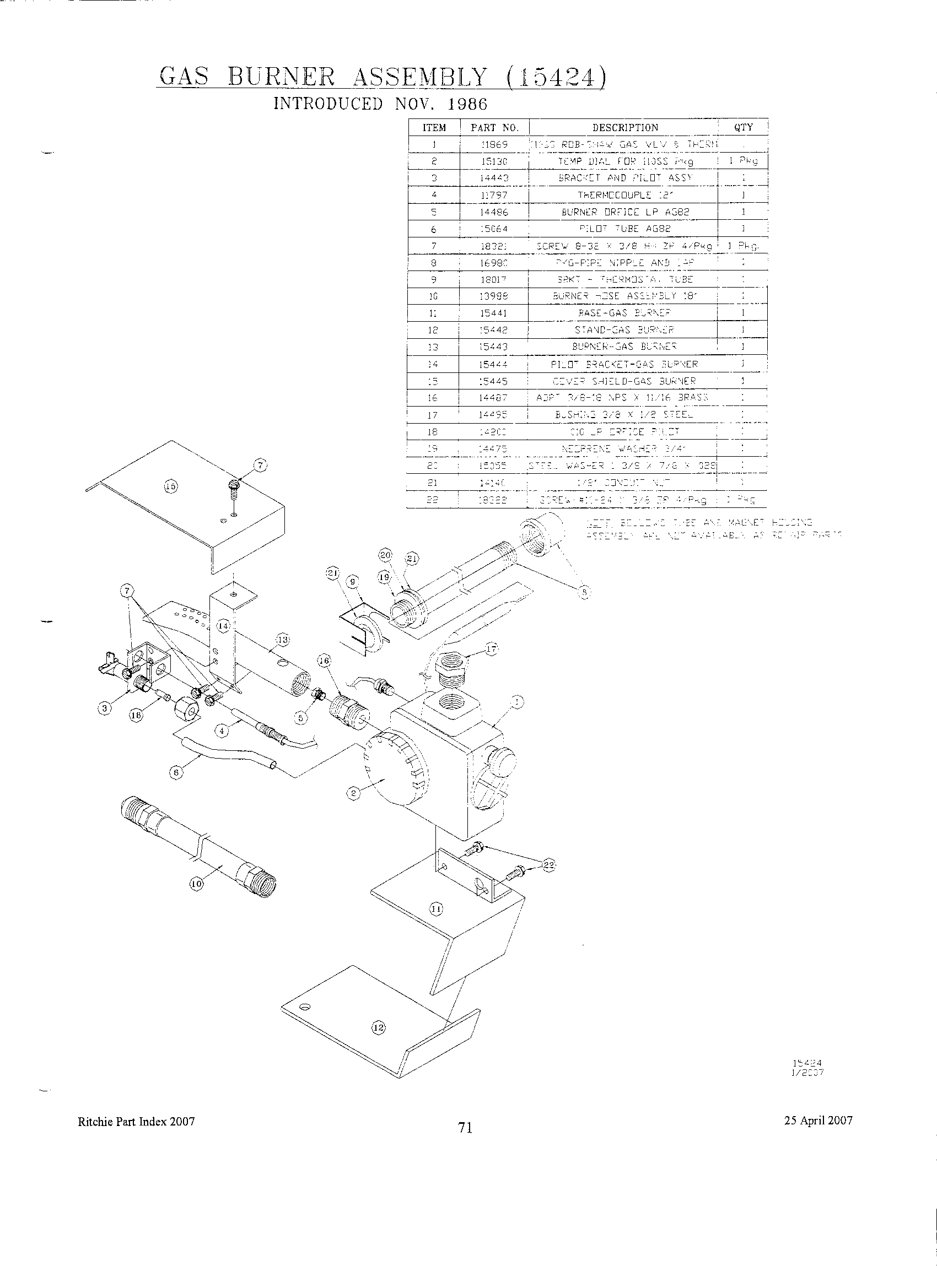 Gas Burner Parts